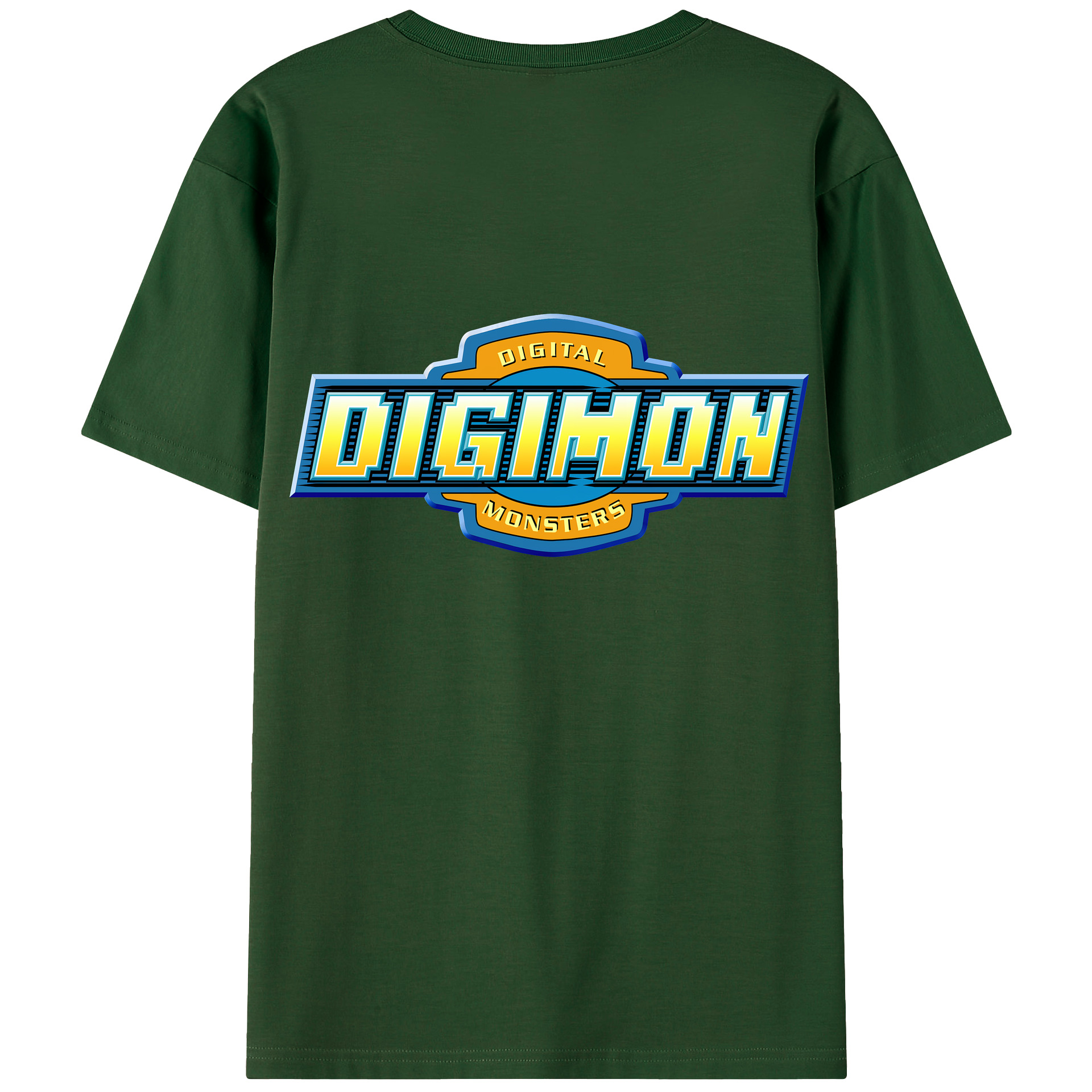 （画像用） Digimon デジタルモンスター/デジモン 綿100％半袖Tシャツ（背面プリント）